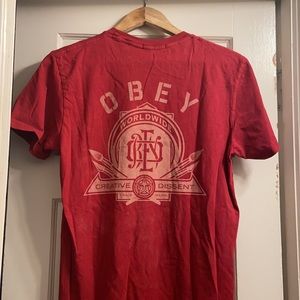 Men’s Obey Tee Shirt, Size S